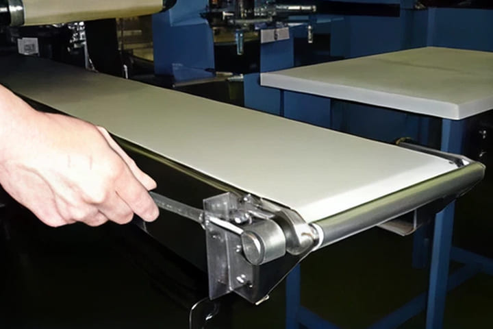 コンベアベルトの伸び調整