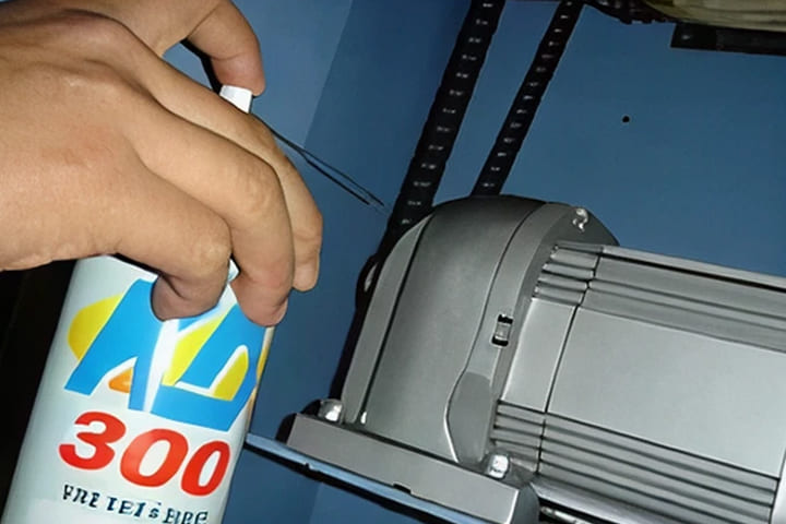 高温耐熱用のグリスの塗布